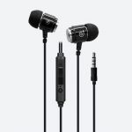 AU03 Gadjet Earphones Black + Silver