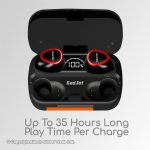 AU25 Gadjet Touch Beats Wireless Earbuds Up tp 35 Hours Long Play Time Per Charge