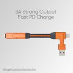 CA19 Gadjet Rapid 6-in-1 Mini Charge + Sync Cable 3A Strong Output Fast PD Charge