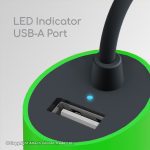 CH14 Gadjet 3.4Amp Super Car Charger LED Indicator USB-A Port Black