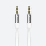 Gadjet AU22 AUX Audio Cable Tangle- Free Flat Cable Design White Main