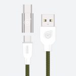 Gadjet CA21 Charge & Sync Cable For Micro USB & Type-C Devices Green Main