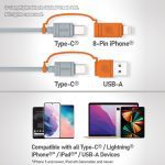 Gadjet CA23 4-in-1 Universal Cable Compatible With All Type-C Lightning Iphone Opad USB-A Devices