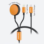 Gadjet CA28 2-in-1 Wireless Apple Watch Charger & Cable Grey