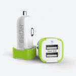 Gadjet CH35 Universal 2.4A 2USB Car Charger Green Main