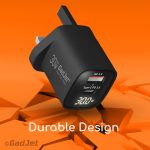 GadJet CH45 GaN 2-Port LED Power Adapter - Durable Design
