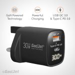 GadJet CH45 GaN 2-Port LED Power Adapter - Powerful Charging