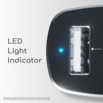 Gadjet MP01 3-in-1 Charging Cable + 2 USB Car Charger LED Light Indicator