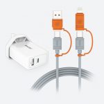 Gadjet MP02 4-in-1 Charge & Synk Cable + 2 Port Power Adapter Main