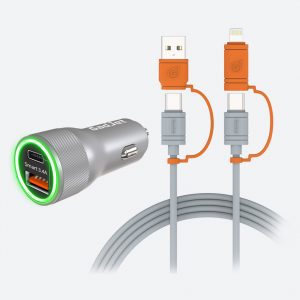 4-in-1 Cable & Car Charger Multipack