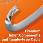 Gadjet MP03 Rapid Multi Pack 4-in-1 Charging & Sync Cable + 2-Port Car Charger Premium Inner Components and Tangle-Free Cable