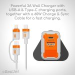GadJet MP04 Fast Charging Multipack - Charger + Cable