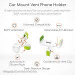 HL01 Gadjet Car Mount Vent Phone Holder White Specifications