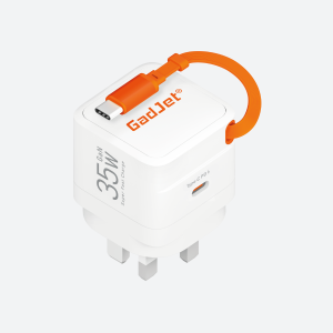 Retractable GaN Rapid Power Adapter
