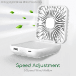 Goodiz Premium 3-in-1 Mini Fan + Powerbank & Phone Holder HTF03 Speed Adjustment