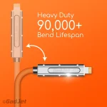 CA32 Gadjet 4-in-1 Heavy-Duty Multifunctional Cable Bend Lifespan