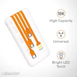 GadJet 10000 mAh 5-in-1 Plus Power Bank - Specs