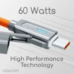 GadJet CA54 4-in-1 Heavy-Duty Multi Cable - 60W High Performance