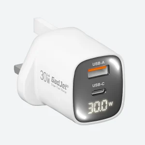 GaN 2-Port LED Power Adapter