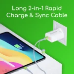 GadJet Long 2-in-1 Rapid Charge & Sync Cable - summary