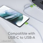 GadJet Long 2-in-1 Rapid Charge & Sync Cable - USB-C to USB-C compatibility