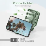 HTF03 Goodiz Premium 3-in-1 Mini Fan + Powerbank & Phone Holder Phone Holder